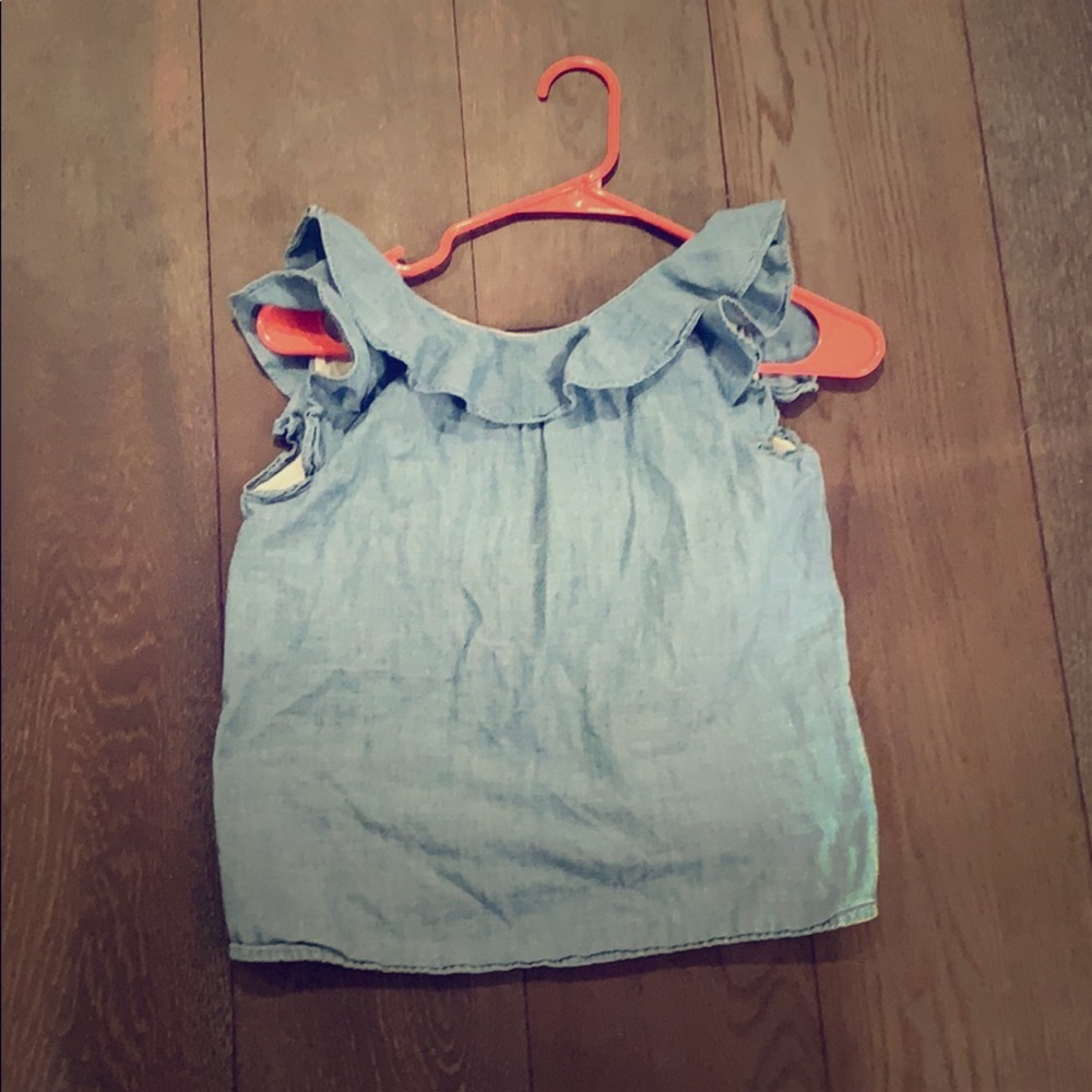 Blue low-backed nice shirt
